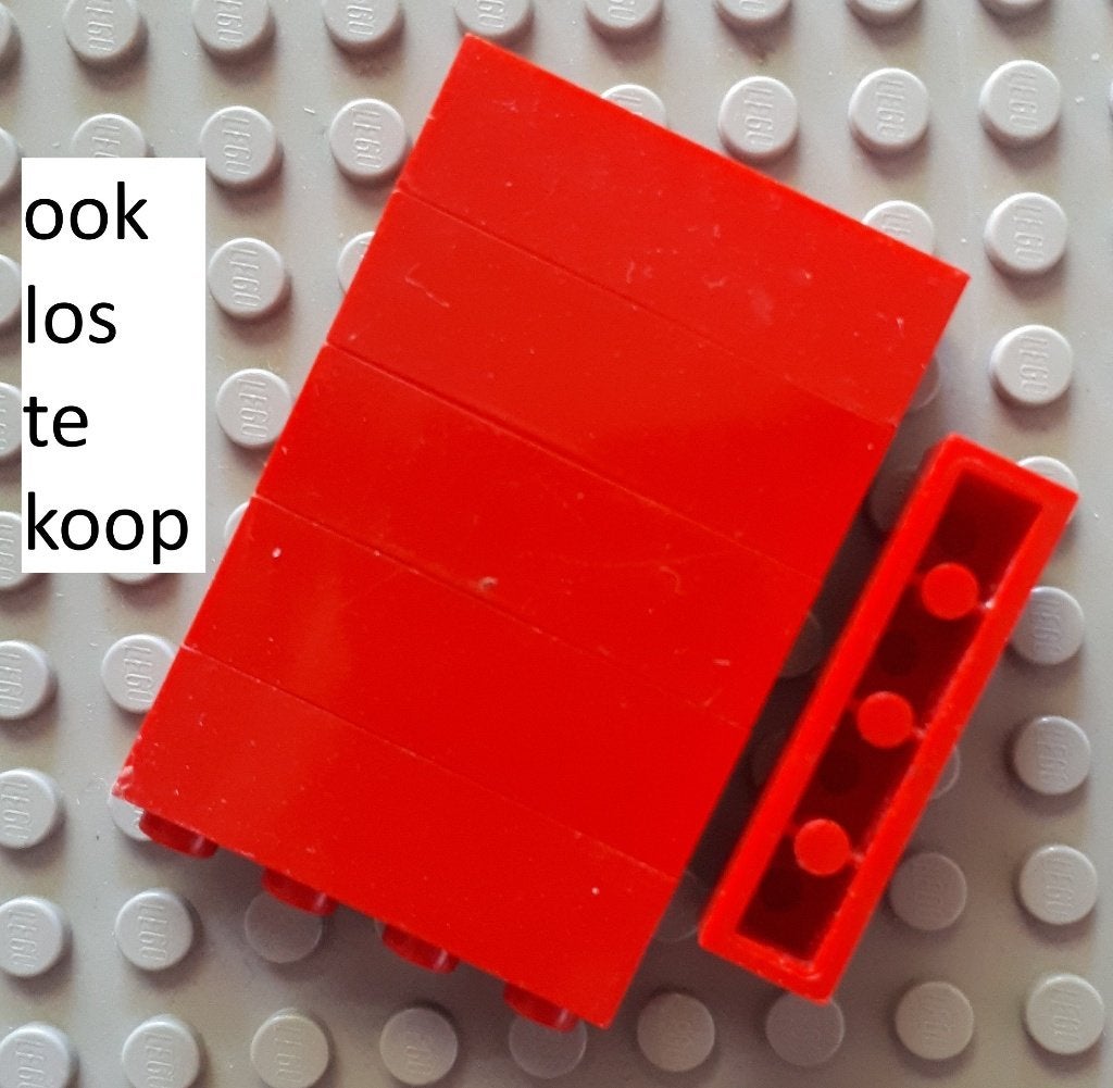 3010 (36) red ca 6x Brick 1 x 4, Ophalen of Verzenden, Gebruikt