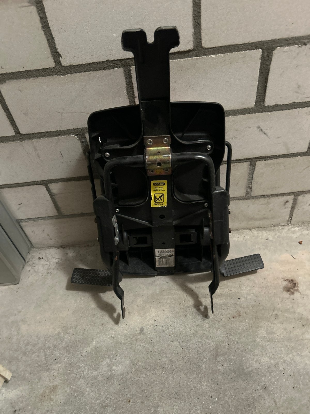Bobike Junior fietszitje - Achterzitje met voetsteuntjes, Achterzitje, 22 t/m 36 kg, Ophalen of Verzenden, Gebruikt
