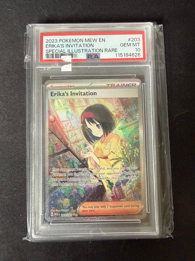 Erika's Invitation MEW 203 PSA 10, Ophalen of Verzenden, Nieuw, Losse kaart, Foil