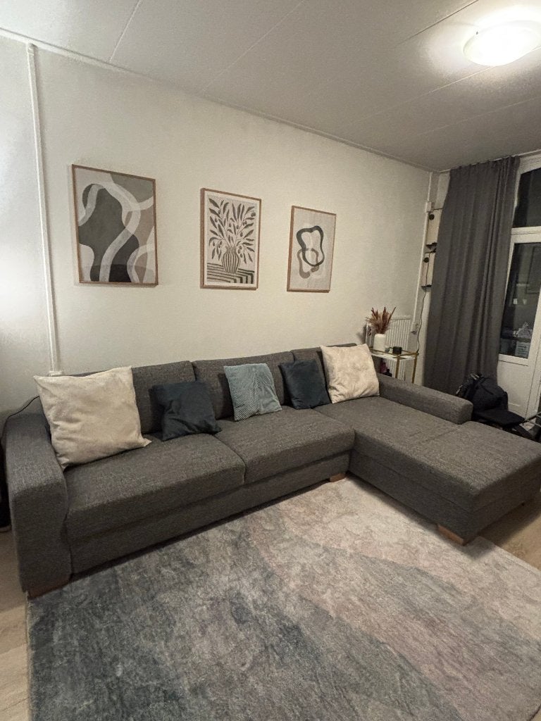 Sorvallen IKEA sofa with chaise lounge and storage (4 seats), Ophalen, Hoekbank, 75 tot 100 cm, Vierpersoons of meer
