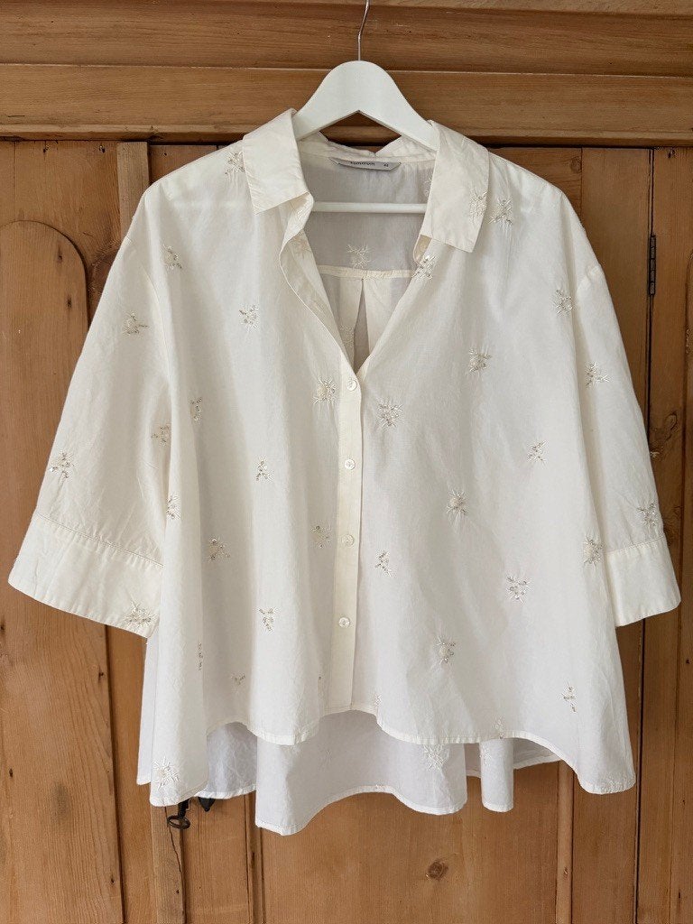 SUMMUM Dames blouse - maat 42/44/ XL, Summum, Verzenden, Wit, Maat 42/44 (L)
