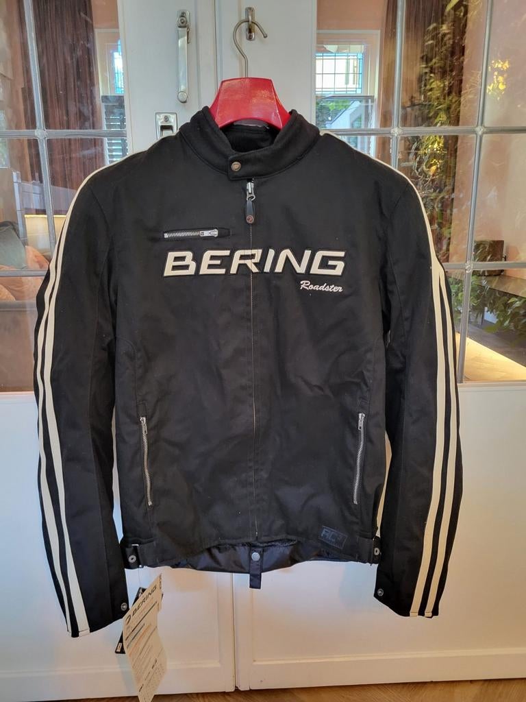 Nieuwe BERING Roadster motorjas – 2XL – zwart/crème, Ophalen, Nieuw met kaartje, Jas | textiel