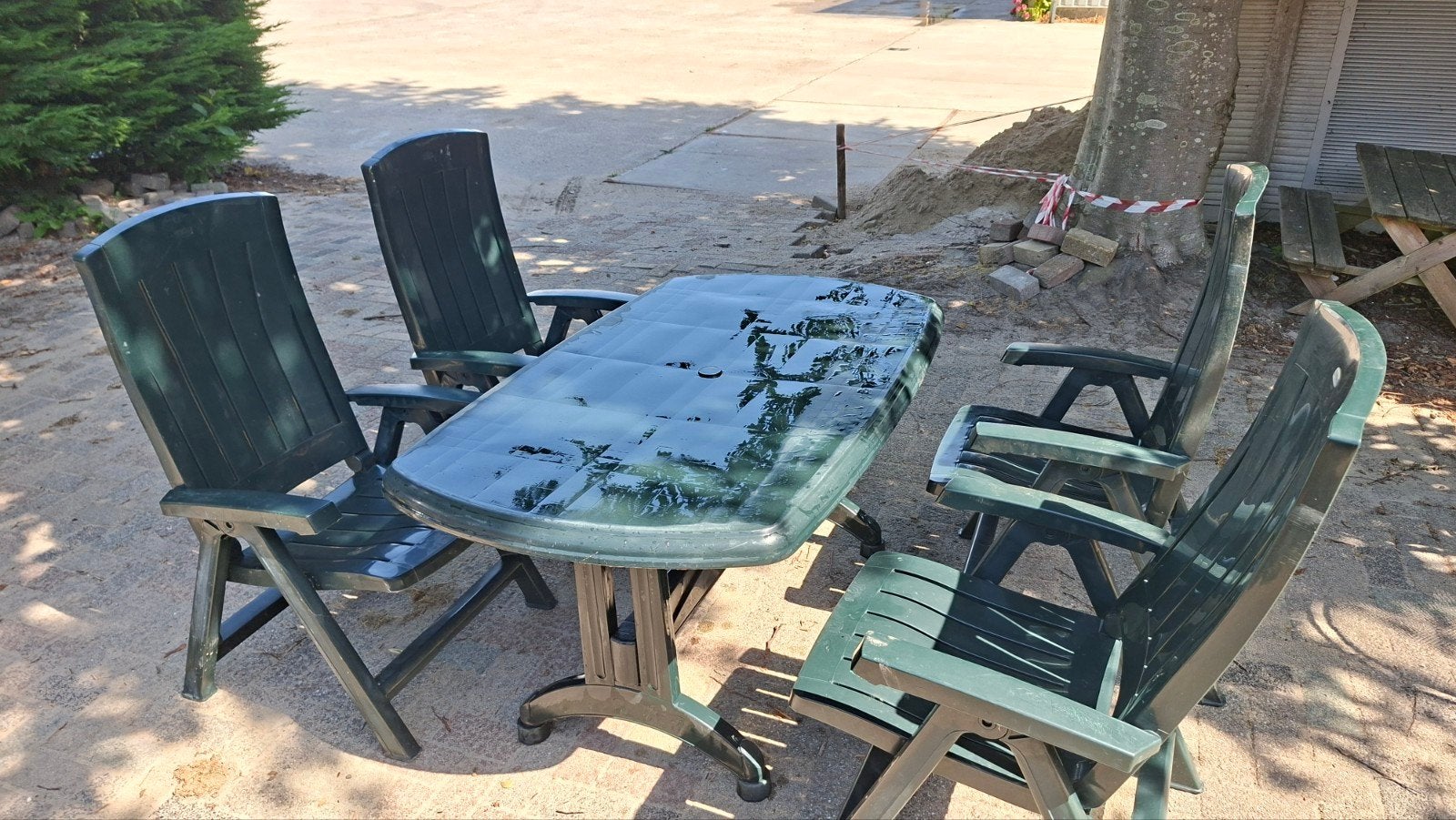 Jardin tuinset - prima staat, Tuin en Terras, Ophalen, 4 zitplaatsen, Kunststof, Gebruikt