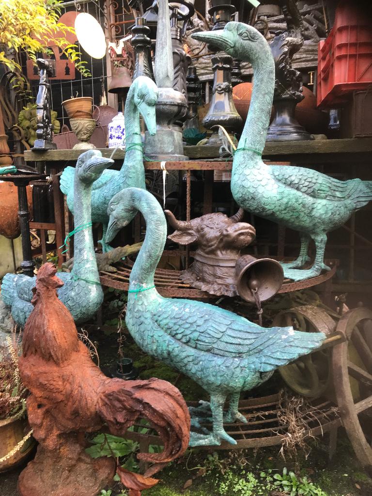 Brons-kleurige gans ganzen Ook: "De Evenaar" Eemnes, Tuin en Terras, Tuinbeelden, Ophalen, Nieuw