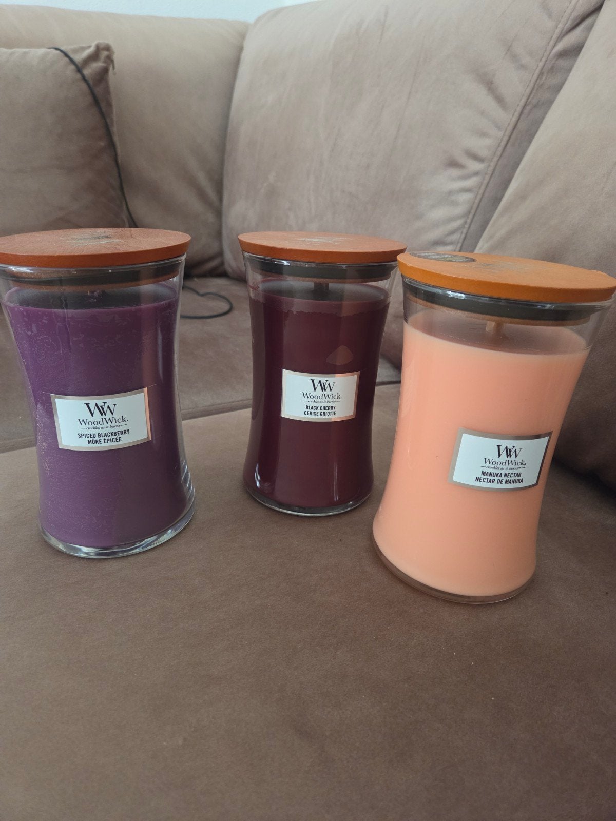 Woodwick geurkaarsen 25€ perstuk, Ophalen of Verzenden, Nieuw, Overige materialen, Kaars