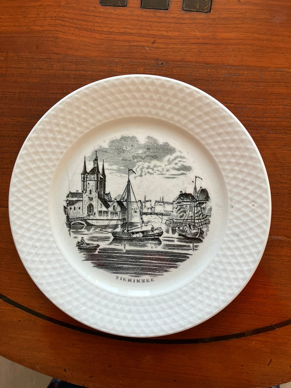 Antiek bordje Zierikzee Petrus Regout, Ophalen of Verzenden