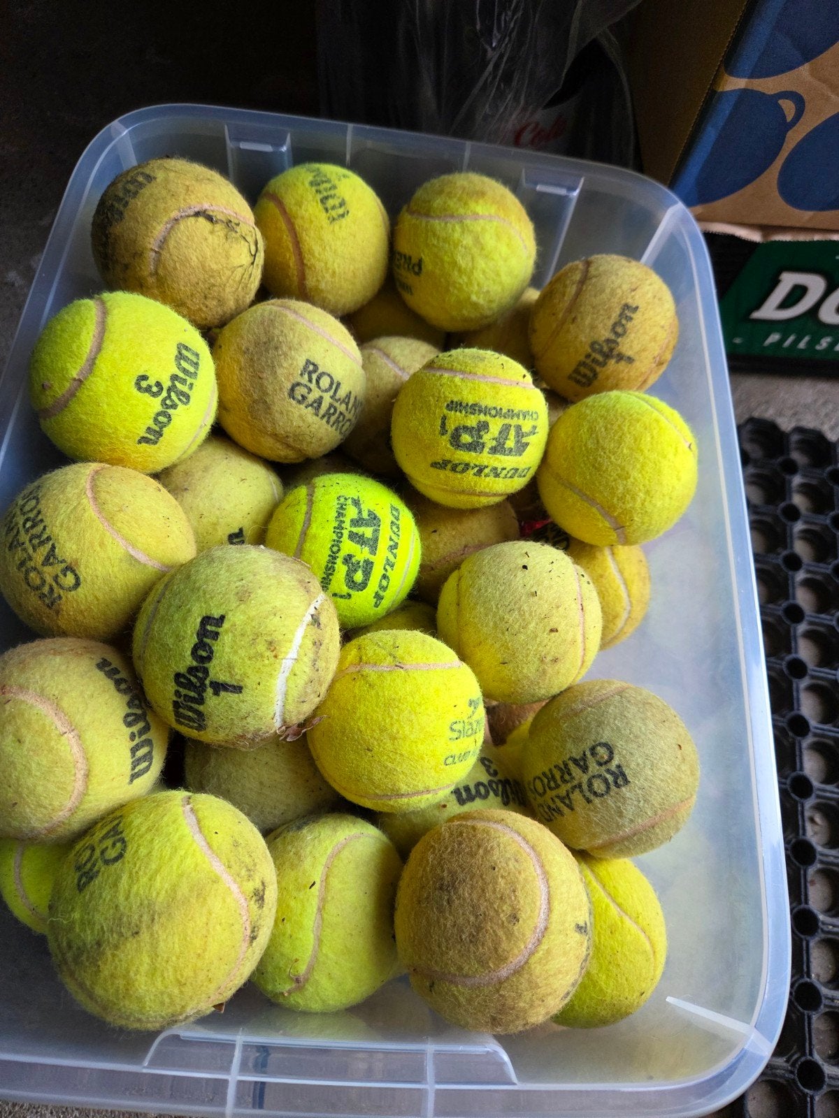 Gebruikte tennisballen - Ideaal voor een hond., Gebruikt, Ballen, L00, Ophalen