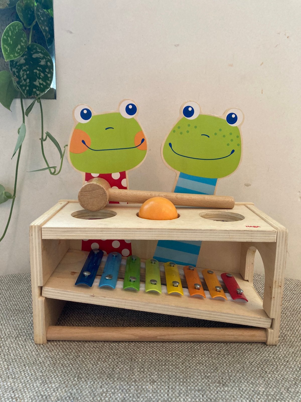 Haba houten balspel met xylofoon, Kinderen en Baby's, Ophalen, Zo goed als nieuw, Overige typen, Met geluid