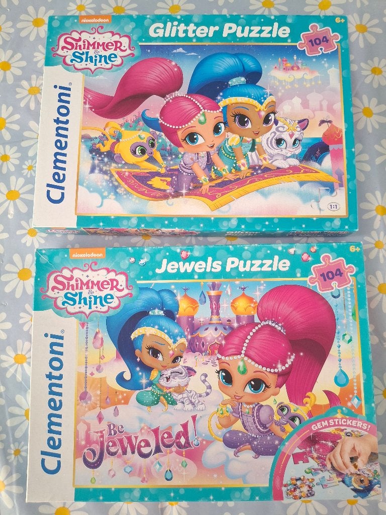 Puzzels Shimmer & Shine, Ophalen of Verzenden, Meer dan 50 stukjes, Zo goed als nieuw, 6 jaar of ouder
