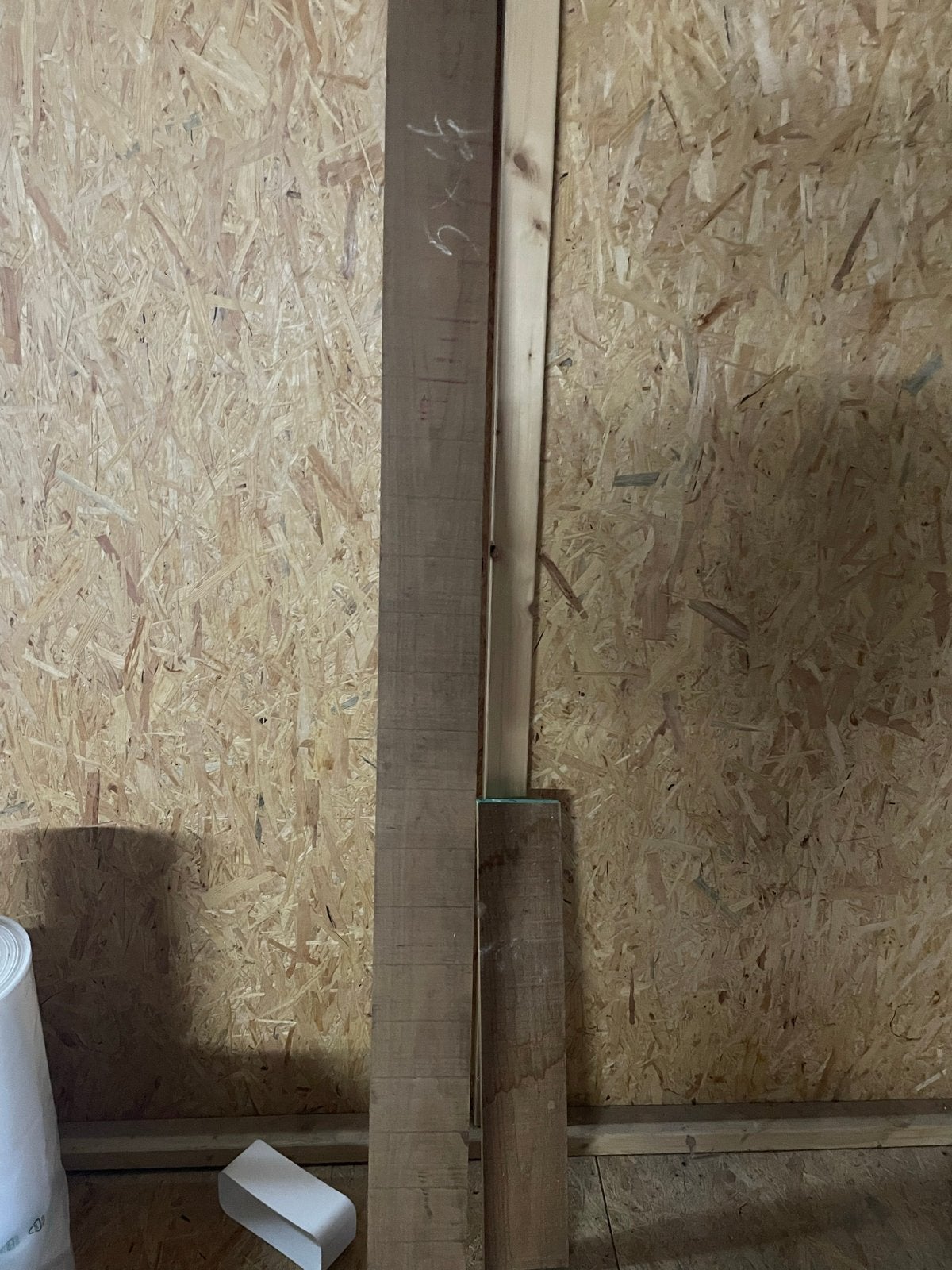 2 ruwe teak balken A-kwaliteit, Ophalen, Gebruikt, Balk, Overige houtsoorten