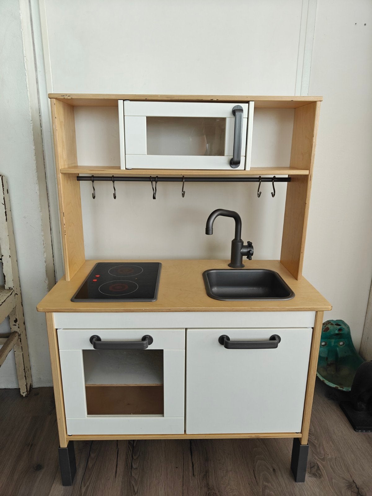 Ikea speelgoedkeuken met uitgebreide inventaris, Ophalen, Gebruikt