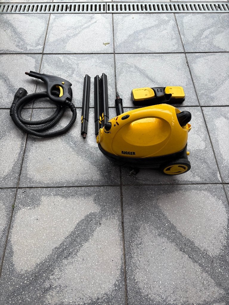 AIGGER STOOMREINIGER CSC5623A/ SC-386L incl. accessoires, Ophalen of Verzenden, Gebruikt, Stoomreiniger