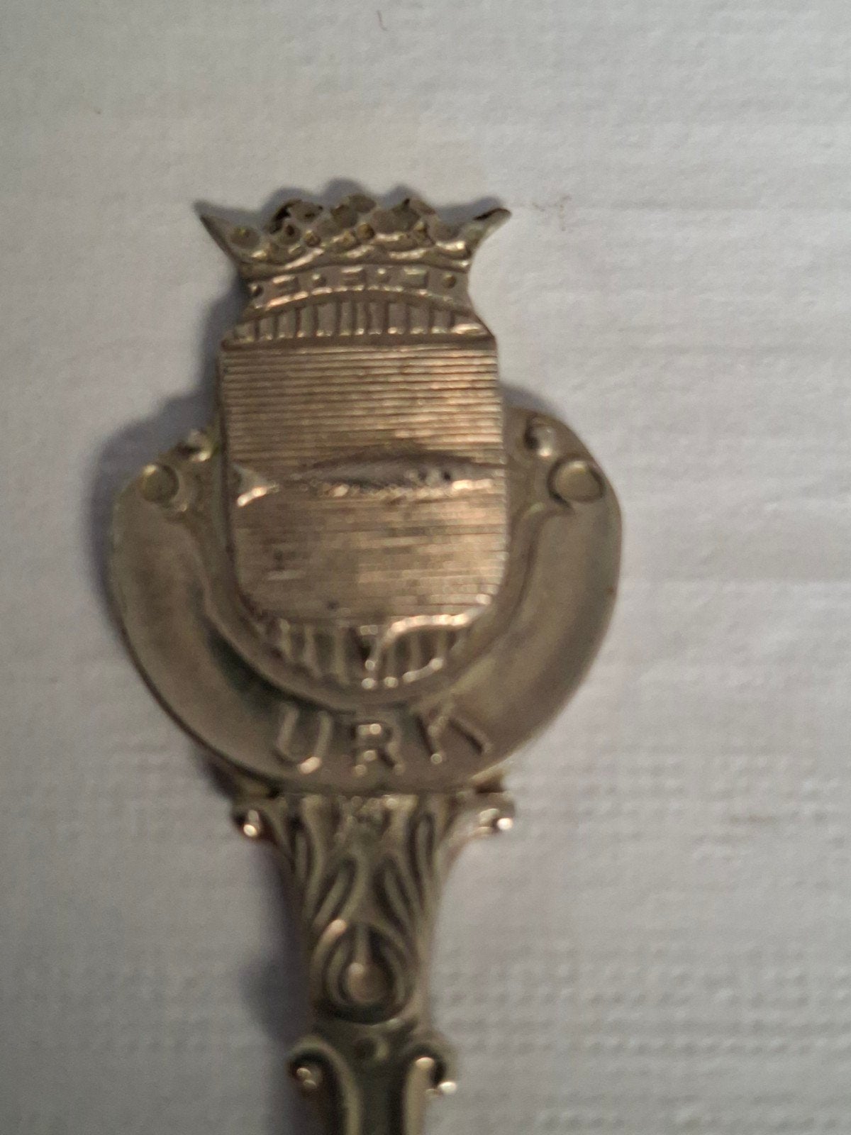 Verzilverde theelepel Urk - Souvenirlepel, Antiek en Kunst, Ophalen of Verzenden
