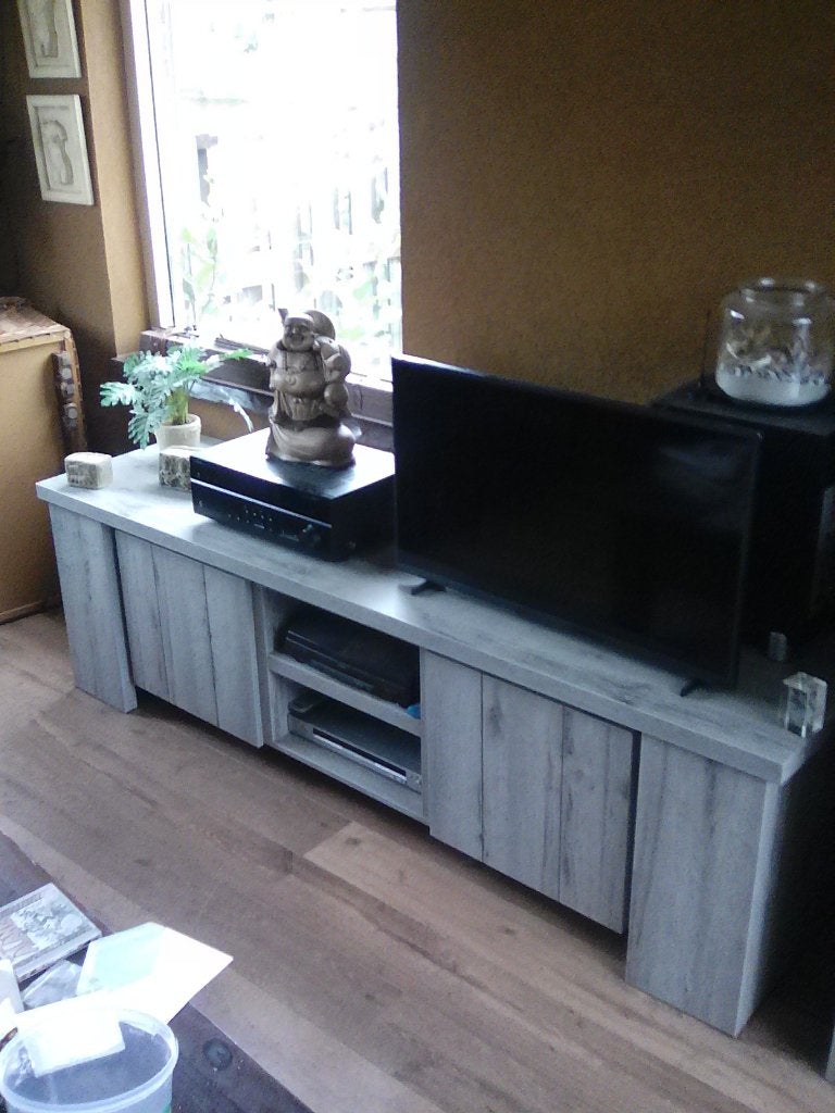 tv meubel, Ophalen, 150 tot 200 cm, Zo goed als nieuw, Minder dan 100 cm