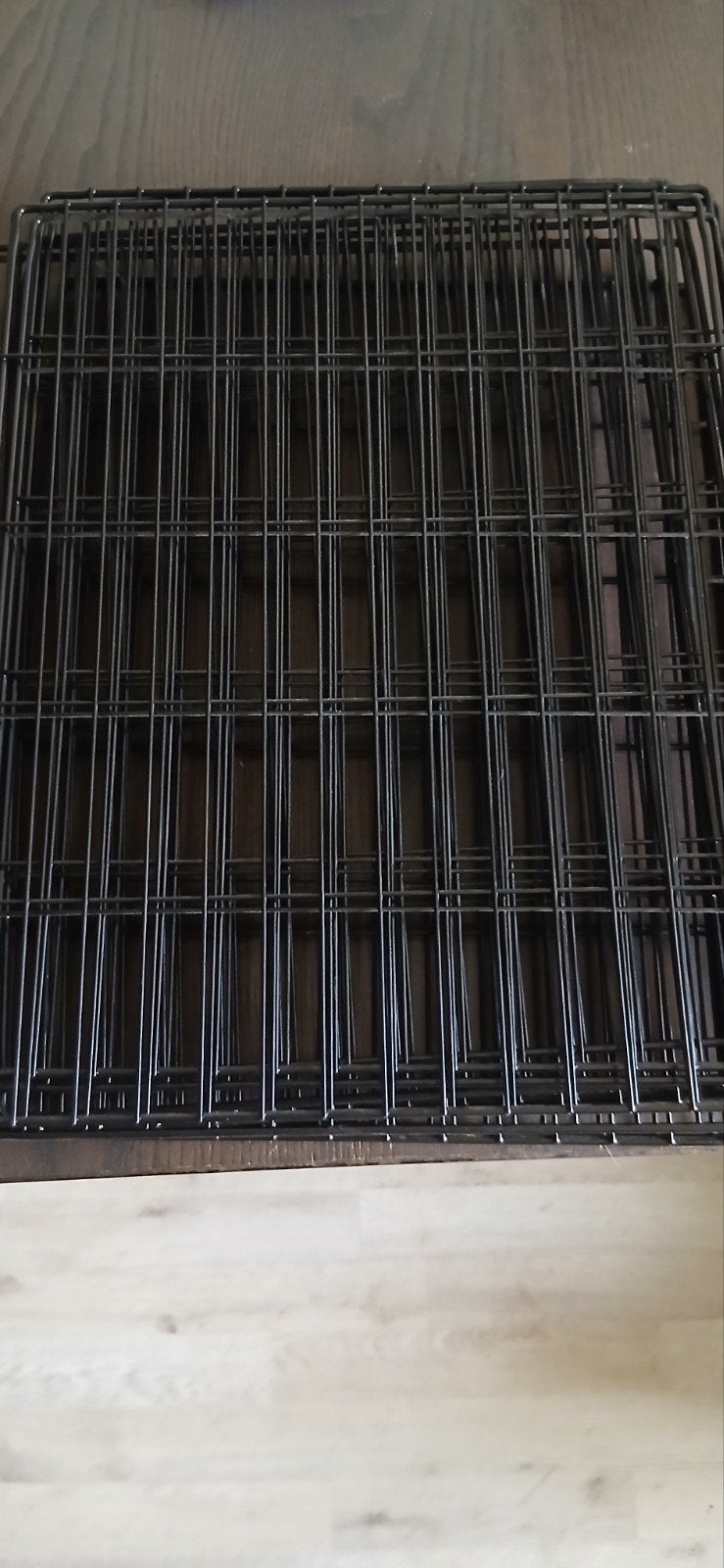 Hoppá verstelbare dierenren – zwart metaal – 143 x 73 x 46 c, Dieren en Toebehoren, Kooi, Minder dan 75 cm, Zo goed als nieuw