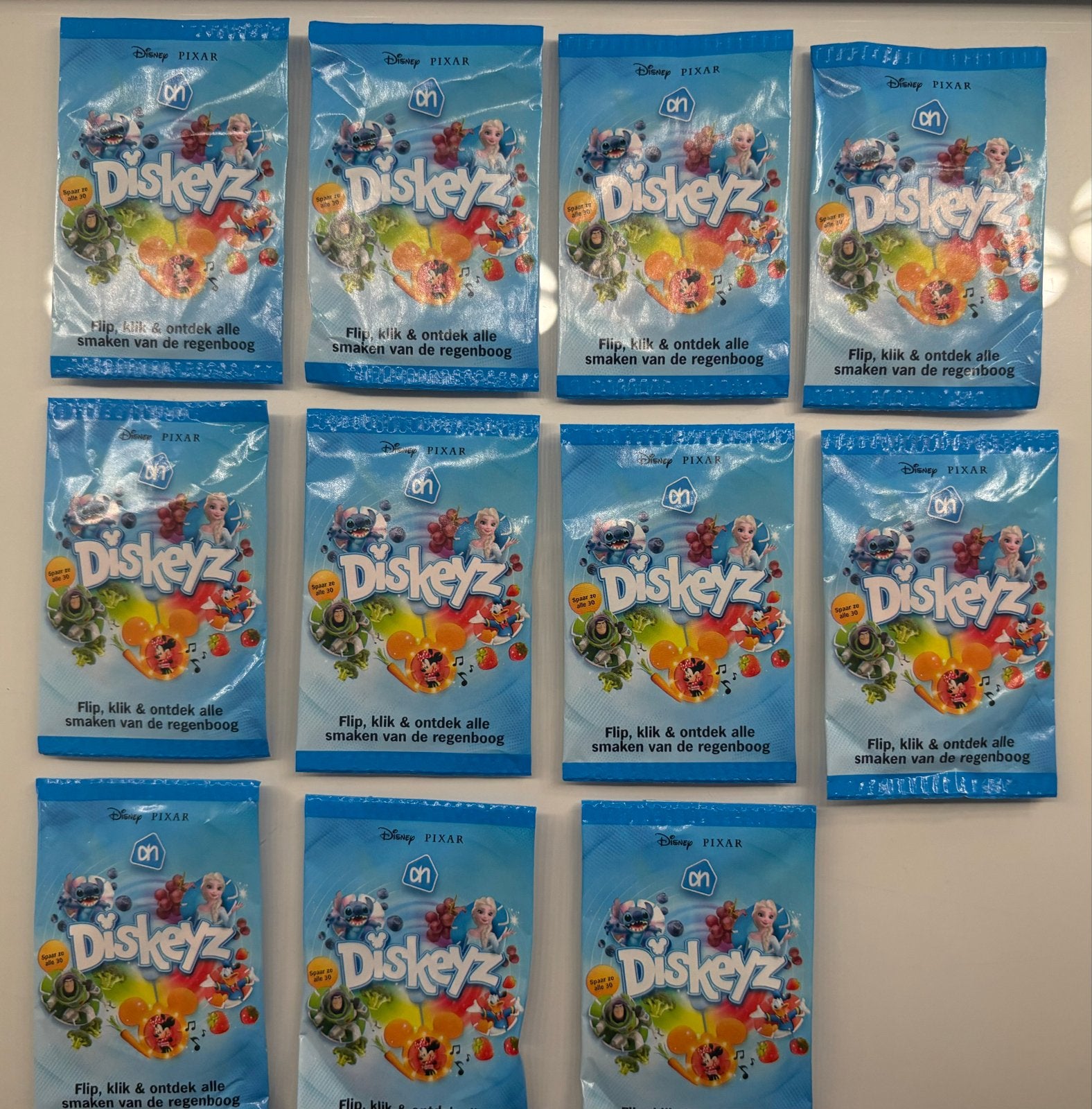 10x Disney Pixar Diskeyz Albert Heijn spaaractie, Ophalen of Verzenden, Verschillende figuren, Nieuw, Overige typen