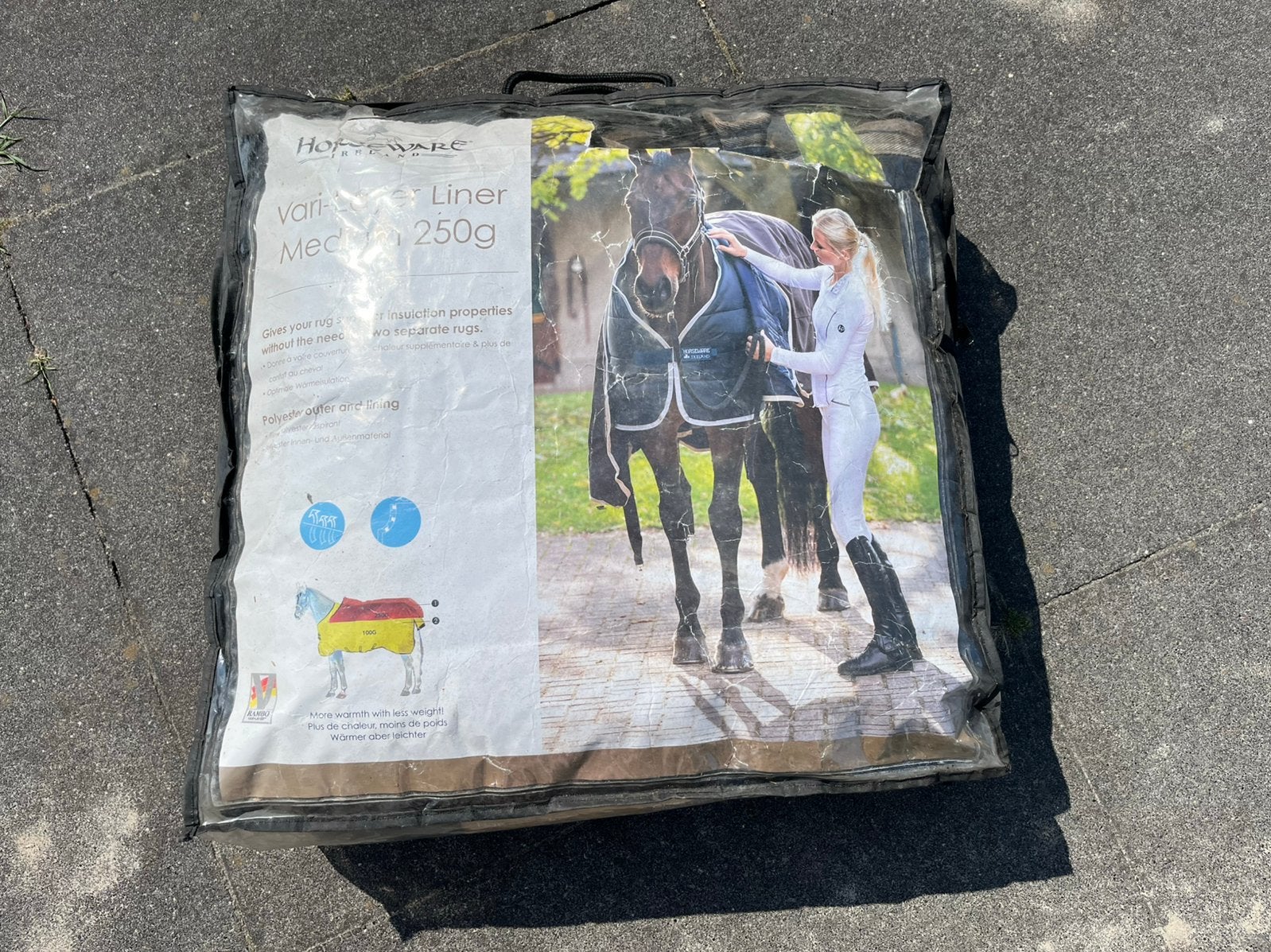 Horseware Vari-Layer liner 250 gr. maar 213(7.0), 250 g, Linersysteem, Ophalen of Verzenden, Zo goed als nieuw