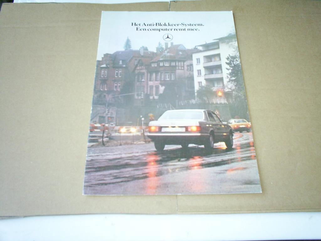 Mercedes Het antiblokkeer systeem een computer remt mee 1981, Verzenden, Zo goed als nieuw, Mercedes