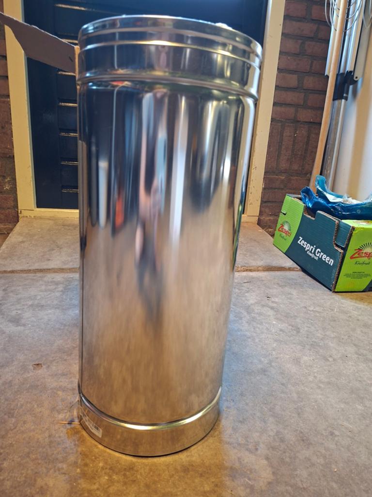 Dubbelwandige kachelpijp en ringen, Ophalen of Verzenden, Inbouw, Hout, Nieuw