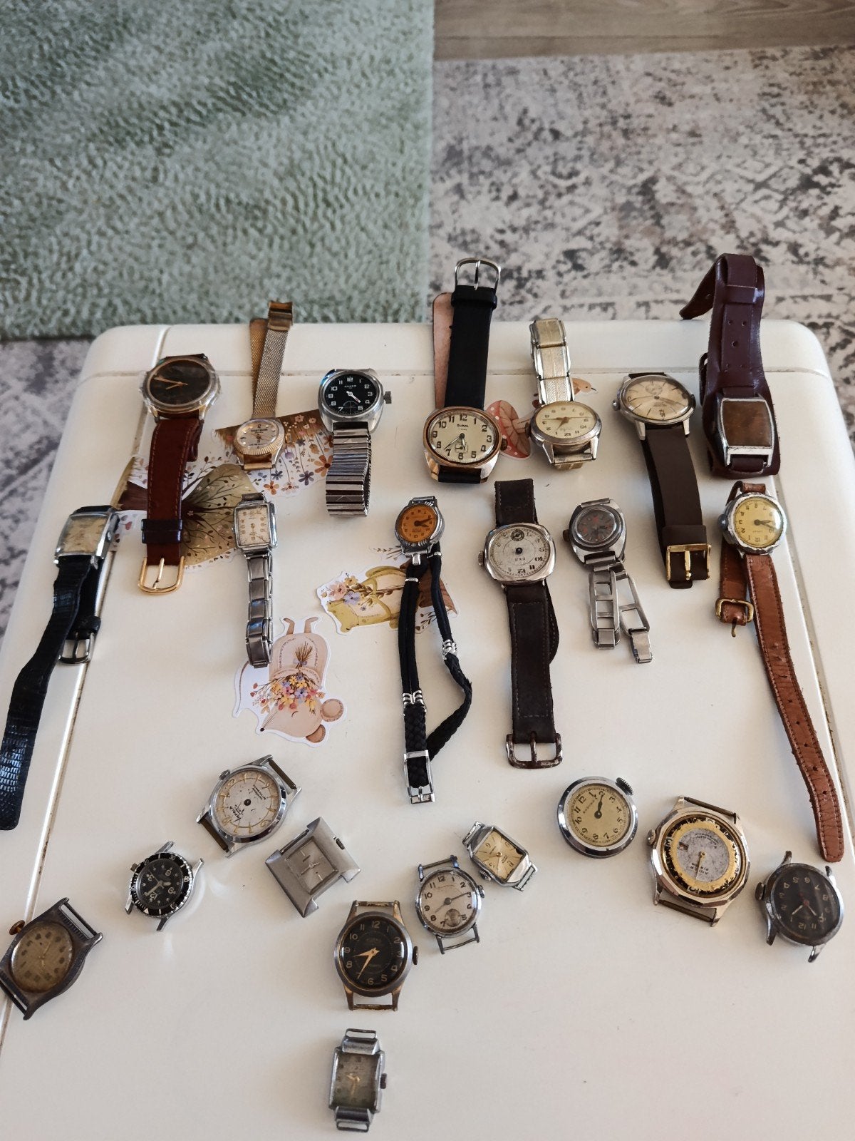 24 Antieke horloges - Niet werkend, Ophalen of Verzenden, Overige merken, 1960 of later