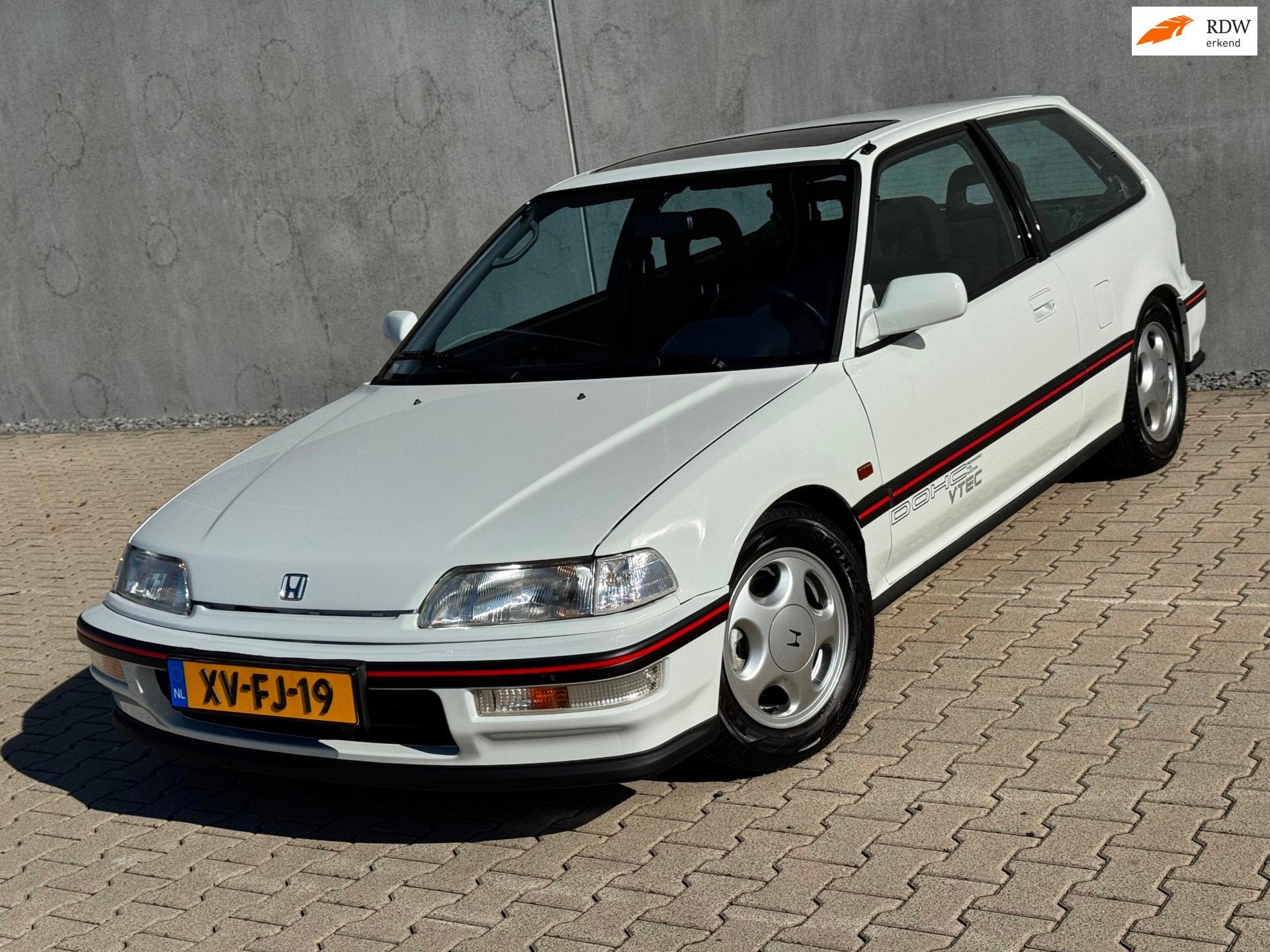 Honda Civic 1.6i VTEC EE9, Matchingnumber. Fabrieksnieuw!, Auto's, Voorwielaandrijving, Stof, Zwart, 4 cilinders