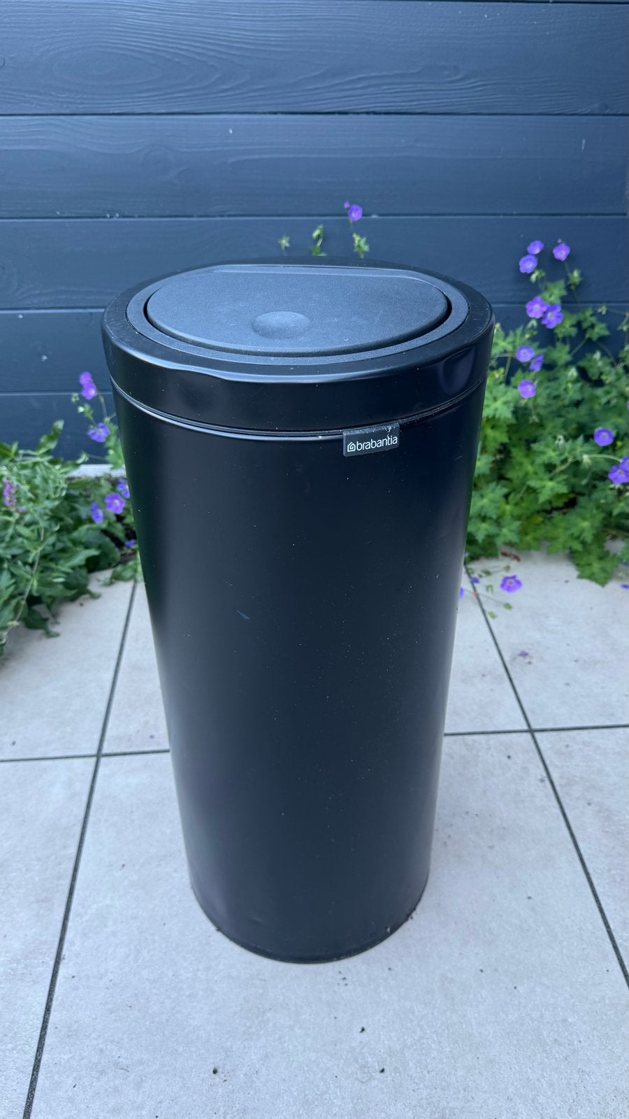 Brabantia Touch Bin Prullenbak 30 Liter - Zwart, Huis en Inrichting, Woonaccessoires | Prullenbakken, Gebruikt, Metaal, 30 tot 40 liter