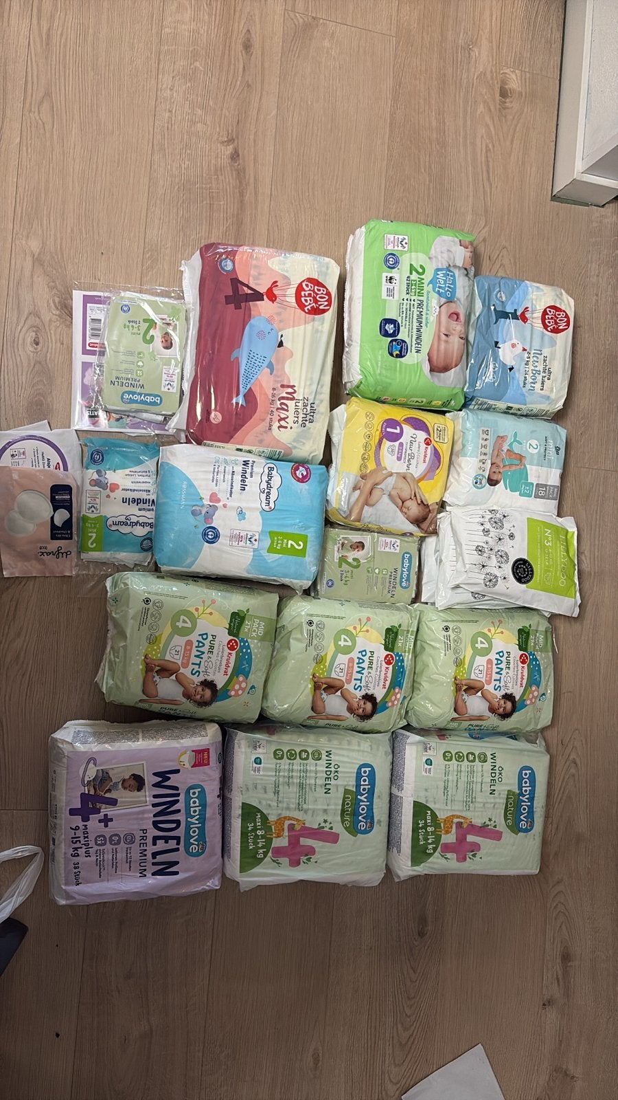 Grote partij baby luiers en luierbroekjes - Diverse maten, Ophalen, Nieuw