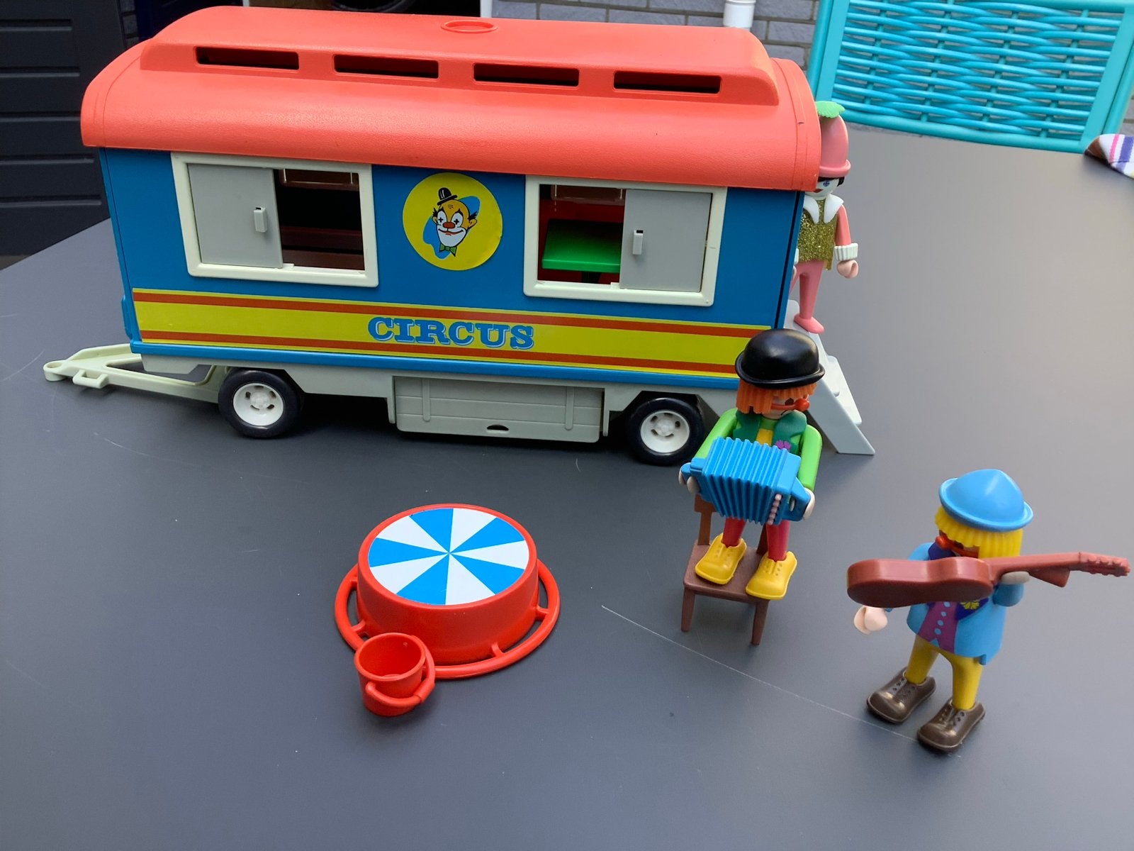 Playmobil Circus woonwagenmet Muzikanten en Accessoires, Ophalen, Gebruikt