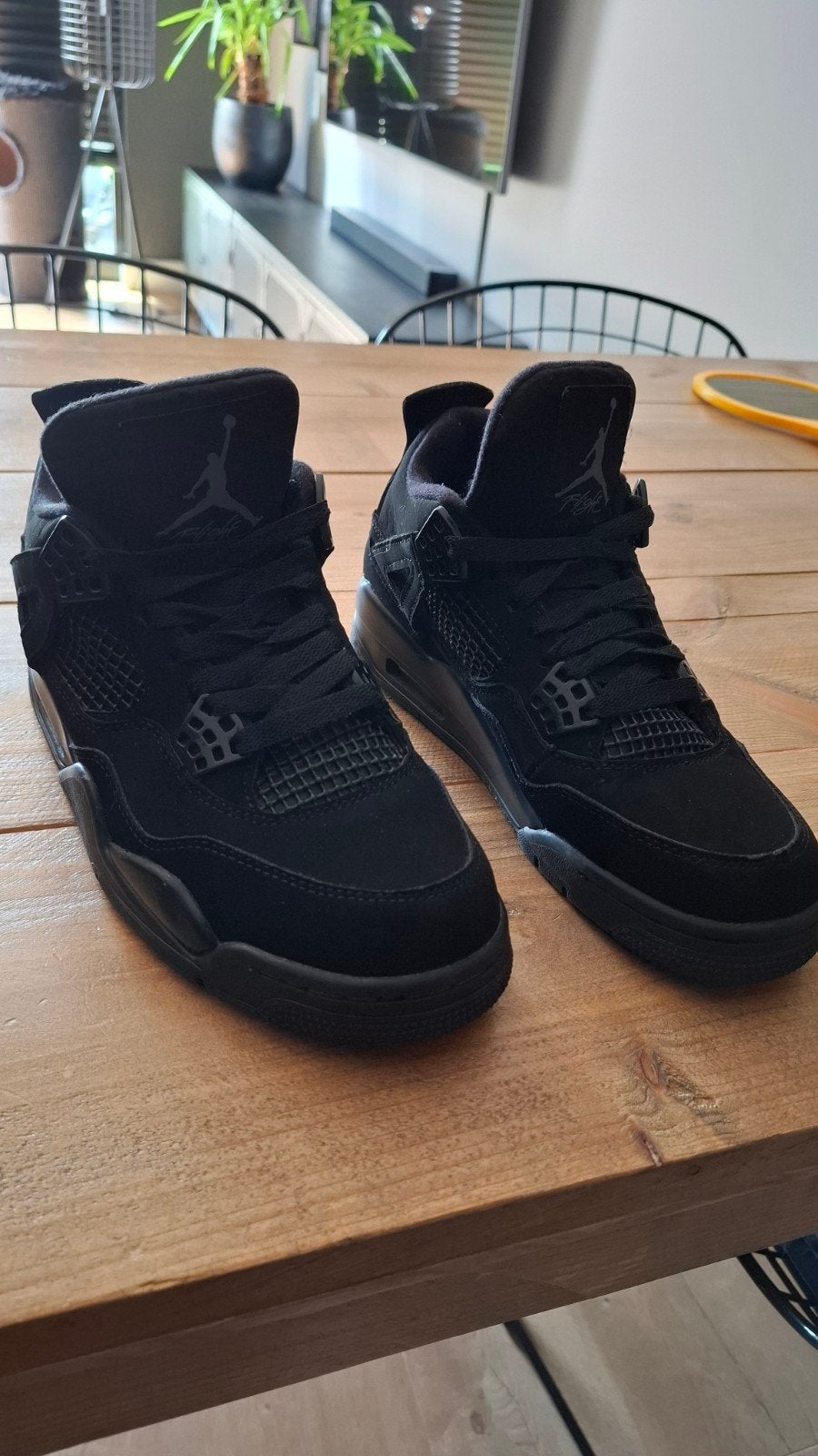 Nike Air Jordan 4 Black Cat - Maat 40, Zwart, Ophalen of Verzenden, Nike Air Jordan, Sneakers of Gympen