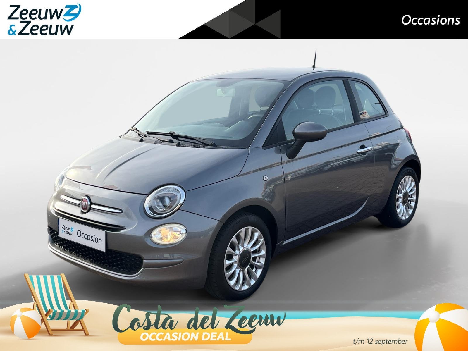 Fiat 500 0.9 TwinAir Turbo Popstar *Airco*LM.Velgen*Leuke au, Auto's, Fiat, Voorwielaandrijving, Stof, Gebruikt, 905 kg