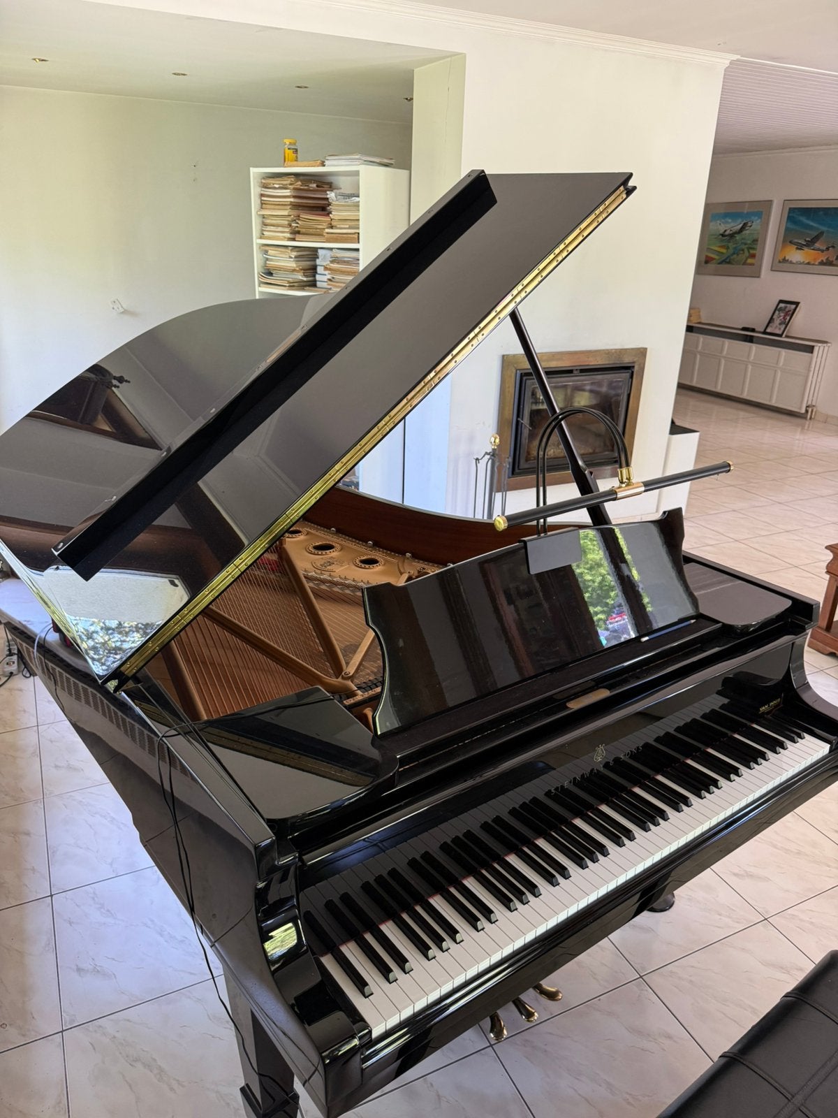Steinway & Sons B-211 Vleugel 1892 Hoogglans Zwart, Muziek en Instrumenten, Ophalen, Zwart, Zo goed als nieuw, Hoogglans