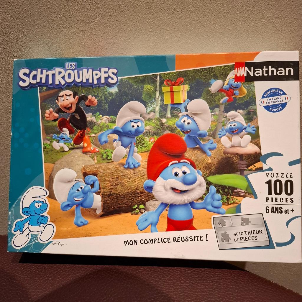 Puzzel smurfen, Ophalen of Verzenden, Zo goed als nieuw, Verschillende Smurfen, Overige typen