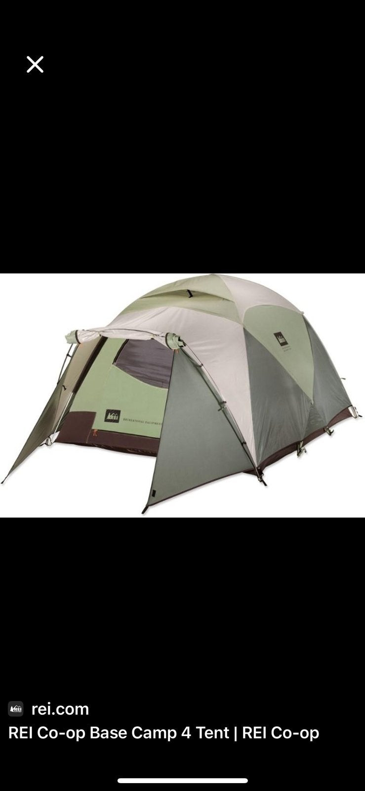 REI Co-op Base Camp 4 Tent - Ruime 4-persoons tent, Ophalen, Zo goed als nieuw, Tot en met 4