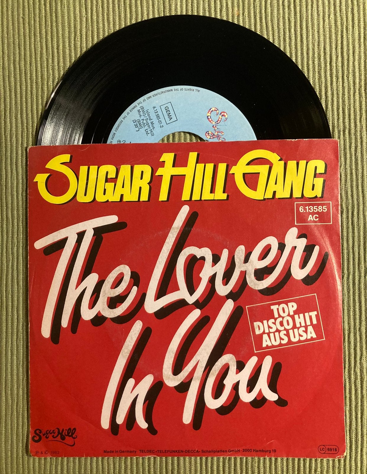 Vinyl single Sugar Hill Gang - The Lover in You, Ophalen of Verzenden, Gebruikt, Hiphop en Rap
