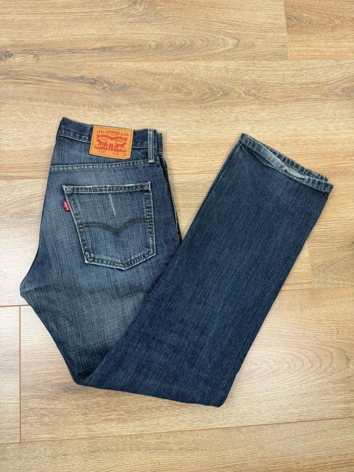 Levi’s 514 Jeans Blauw W31 L32, Ophalen of Verzenden, Gedragen, Blauw, W32 (confectie 46) of kleiner