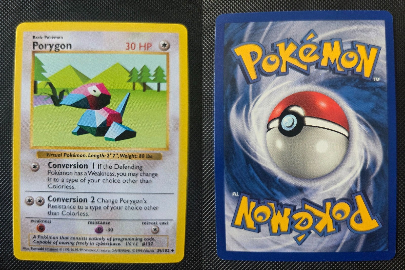 Shadowless Poryon Base Set 39/102, Ophalen of Verzenden, Zo goed als nieuw, Losse kaart