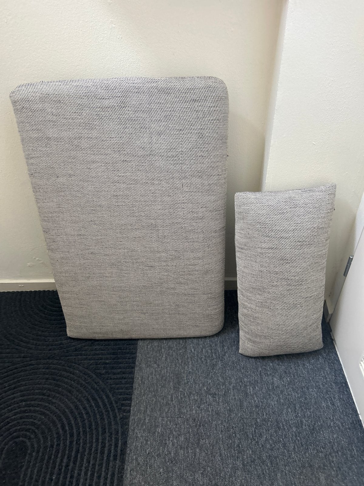 IKEA Soderhamn leuning en kussen - Grijs, Gebruikt, Rugkussen, IKEA, Ophalen of Verzenden