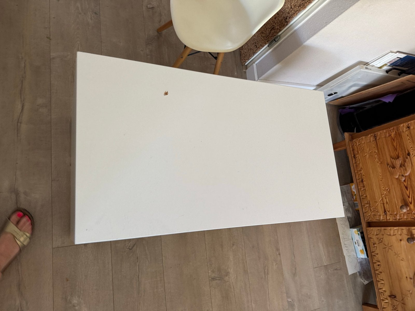 IKEA kindertafel met lichte gebruikerssporen, Ophalen, Gebruikt, 50 tot 100 cm, Rechthoekig