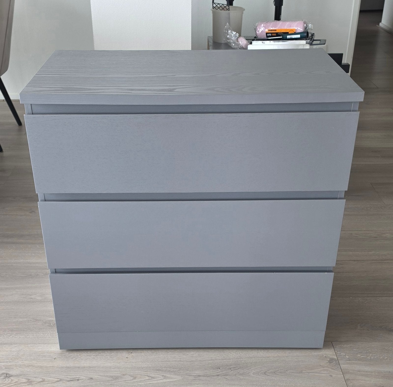 IKEA MALM ladekast grijs, Huis en Inrichting, Kasten | Ladekasten, Ophalen, Gebruikt, 50 tot 100 cm, 3 of 4 laden