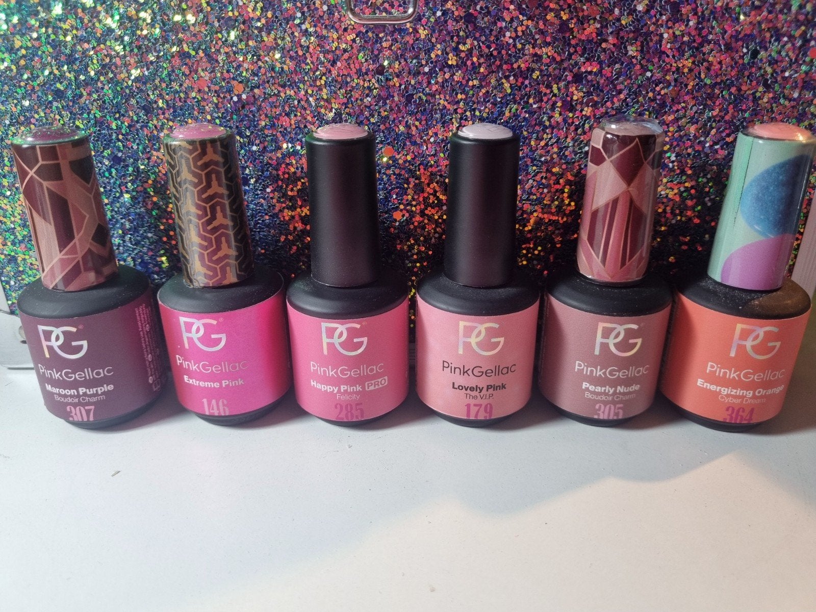 Pink Gellac gellak nagellak diverse kleuren, Ophalen of Verzenden, Zo goed als nieuw, Overige kleuren, Handen en Nagels