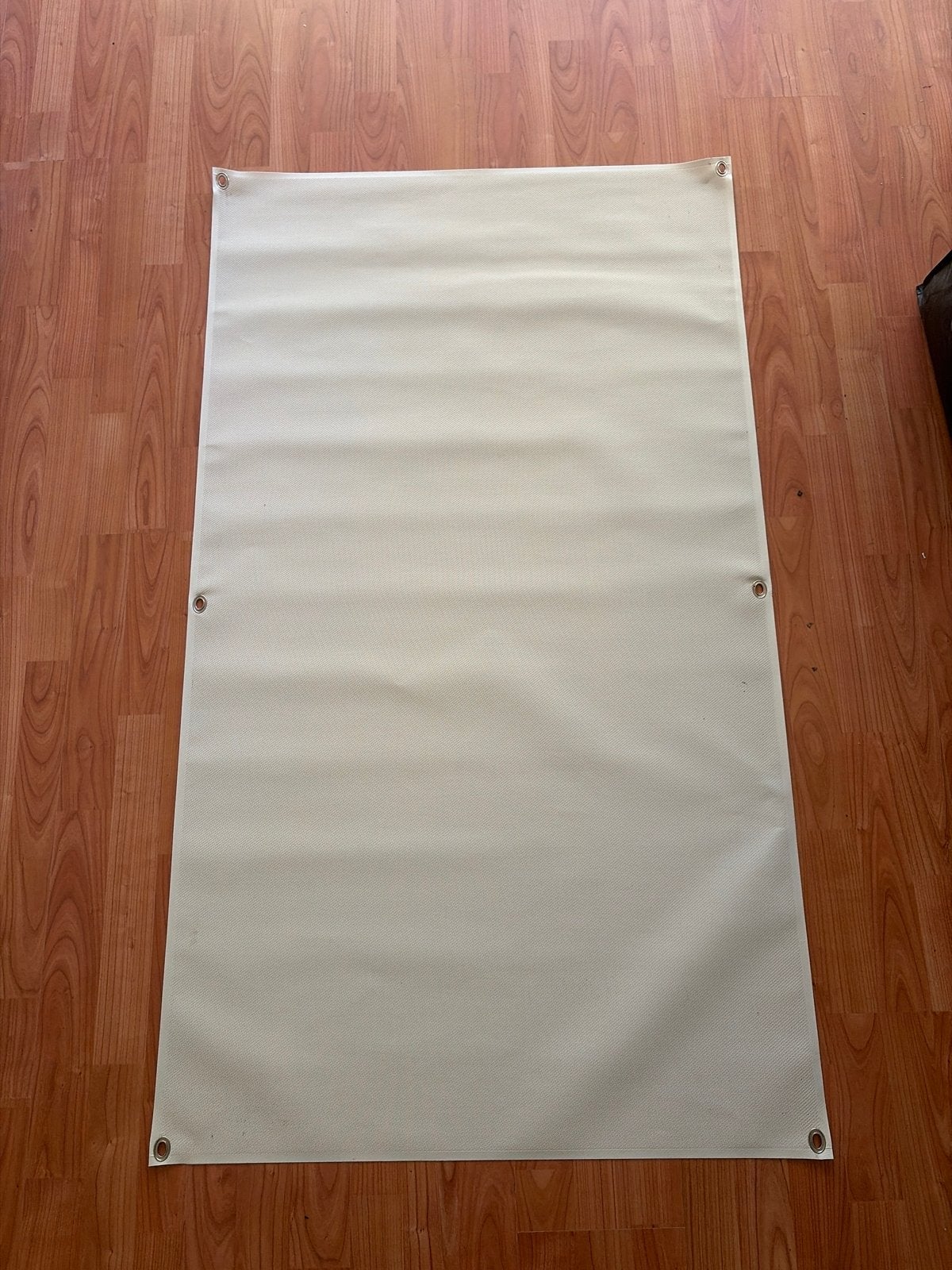 Witte Zonwering met ringen - 5 stuks, Tuin en Terras, Schaduwdoeken, Ophalen of Verzenden, Gebruikt