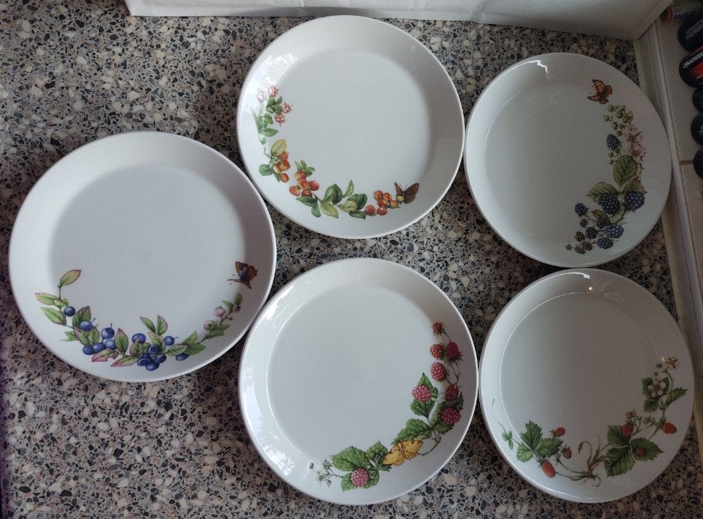 5 platte kleineborden Marjolein Bastin J&G Meakin Wedgwood, Huis en Inrichting, Keuken | Servies, Ophalen of Verzenden, Zo goed als nieuw