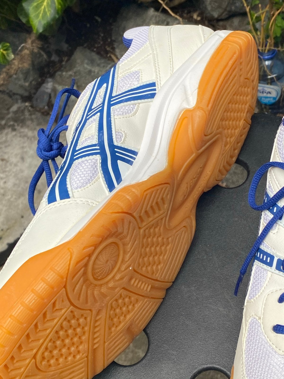 Nieuwe Asics Sportschoenen Maat 48 - Wit/Blauw, Ophalen of Verzenden, Nieuw, Wit, Sneakers of Gympen