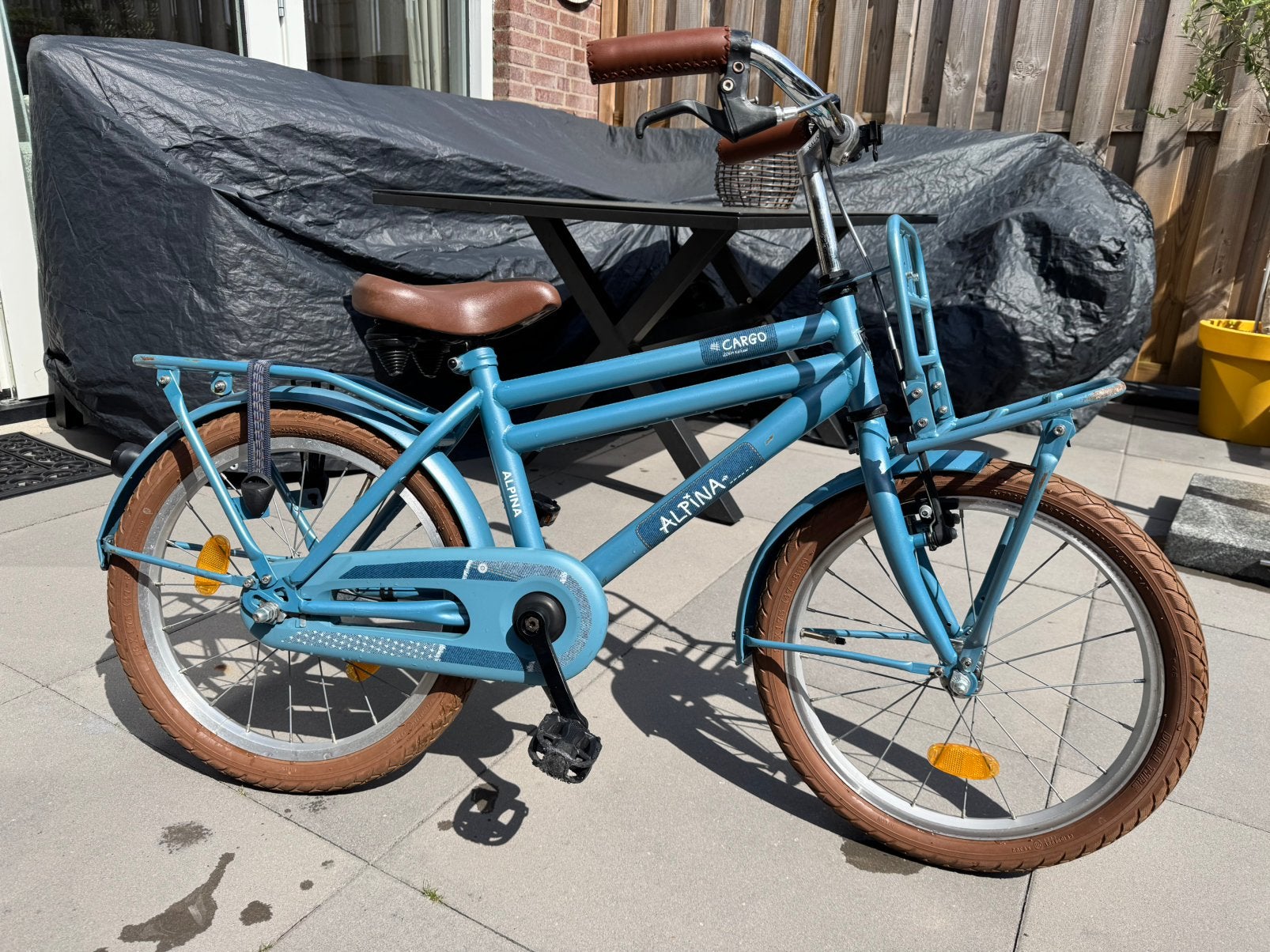 Alpina kinderfiets (cargo) 18 inch, Fietsen en Brommers, Fietsen | Jongens, Ophalen, Zo goed als nieuw, 18 inch