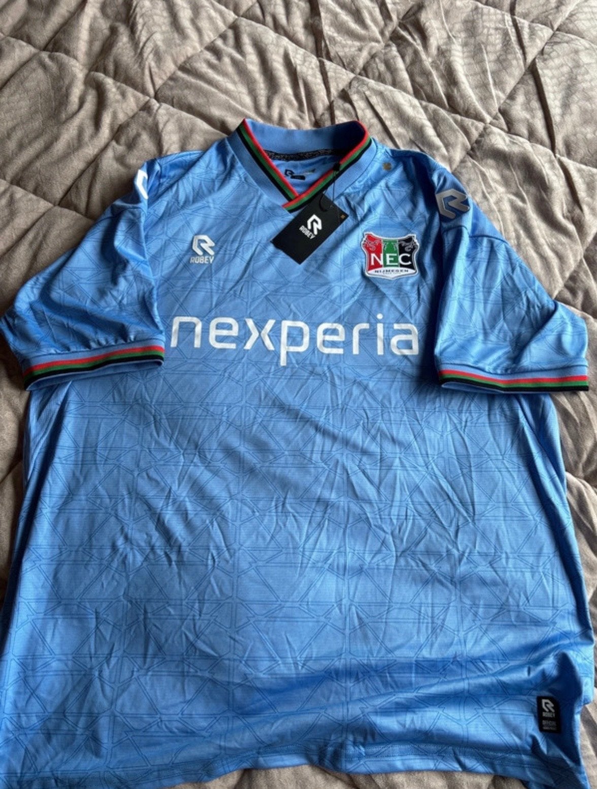 NEC shirt 4XL (valt als 3XL) - Nieuw met kaartjes, Blauw, Nieuw, Overige maten, Ophalen of Verzenden