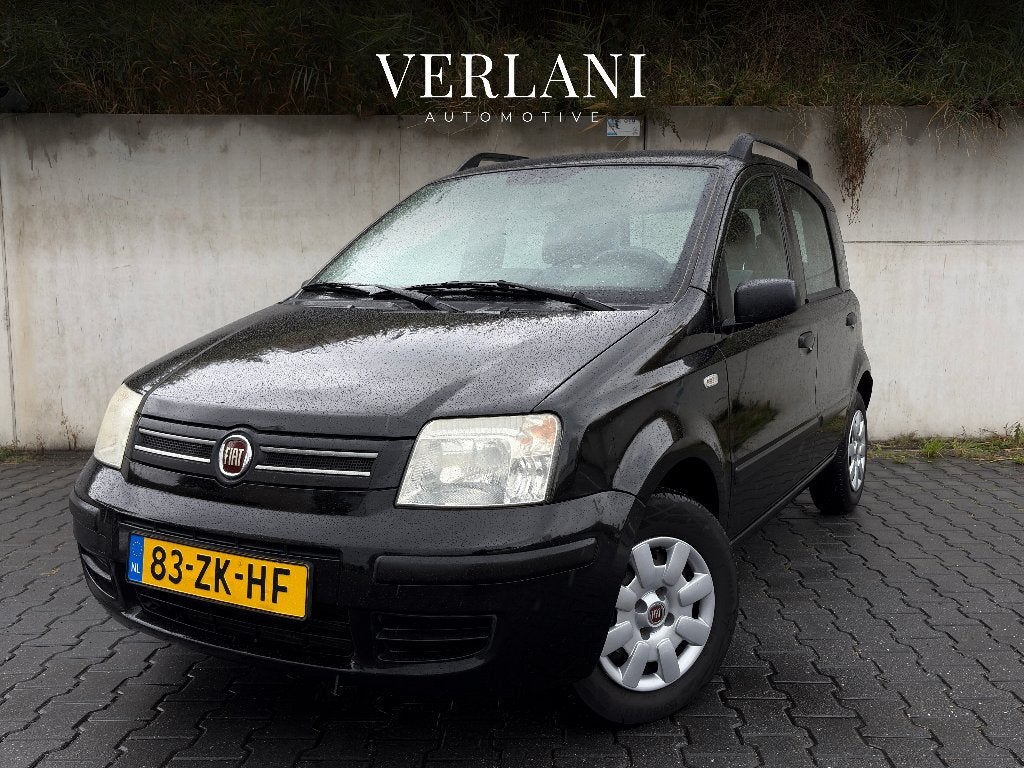 Fiat Panda | 2008 | Airco | Nieuwe APK | Dealer onderhouden, Auto's, Voorwielaandrijving, Stof, Zwart, Origineel Nederlands