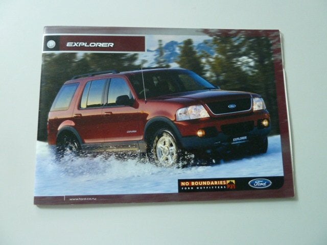 2002 Ford Explorer Prestige Brochure USA, Ophalen of Verzenden, Gelezen, Ford