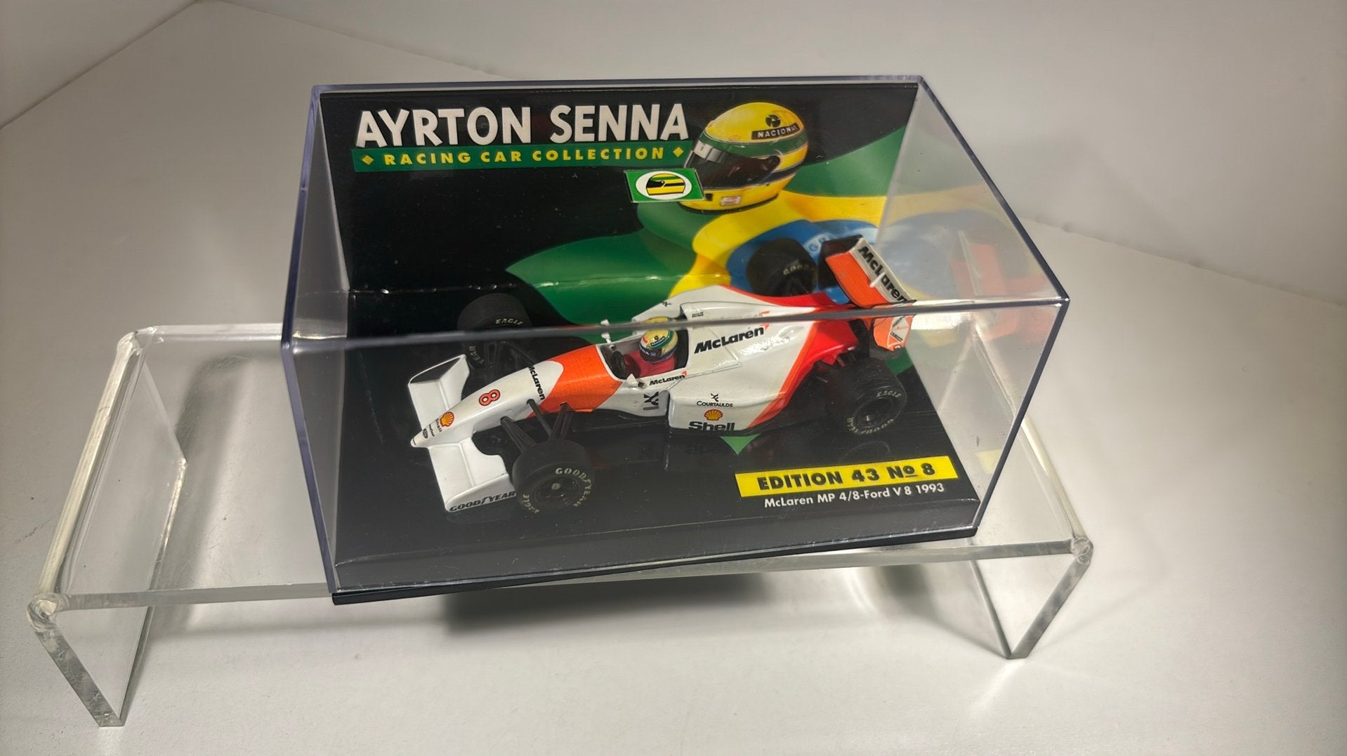 F1 McLaren mp4/8 ford v8 senna 1993 minichamps 1.43, Auto, Ophalen of Verzenden, MiniChamps, A