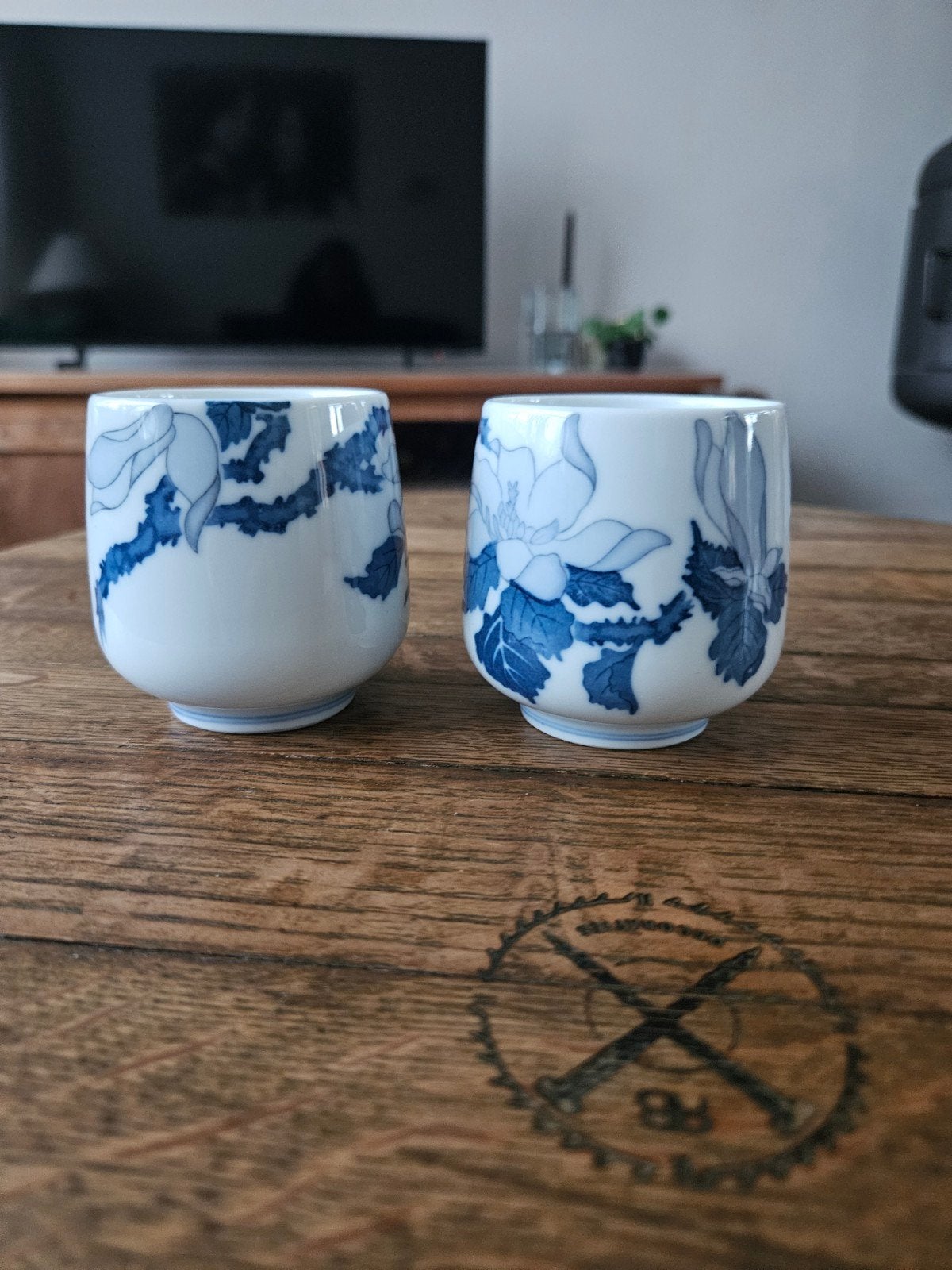 Set van 2 Japanse Kōzan Arita-yaki Theebekers, Ophalen of Verzenden