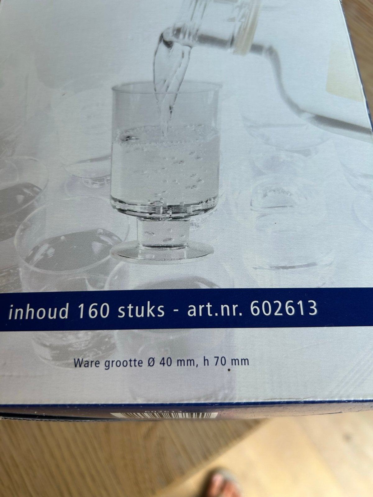 Plastic Borrelglas 40 cc - 160 stuks, Huis en Inrichting, Overige typen, Ophalen, Nieuw, Kunststof